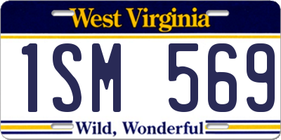 WV license plate 1SM569