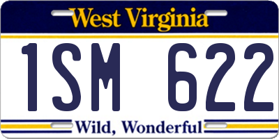 WV license plate 1SM622
