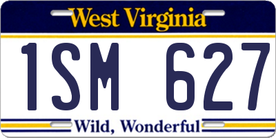 WV license plate 1SM627