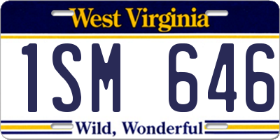 WV license plate 1SM646