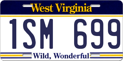 WV license plate 1SM699