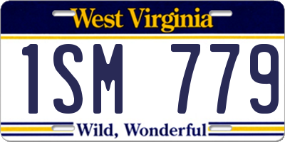 WV license plate 1SM779