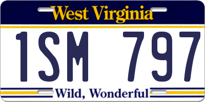 WV license plate 1SM797