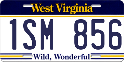 WV license plate 1SM856