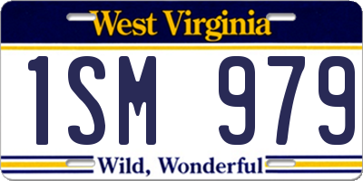 WV license plate 1SM979