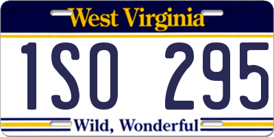 WV license plate 1SO295