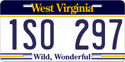 WV license plate 1SO297