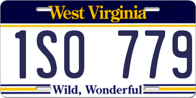 WV license plate 1SO779