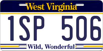 WV license plate 1SP506