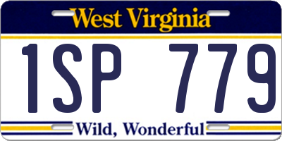 WV license plate 1SP779