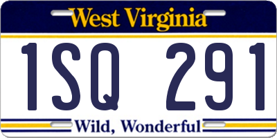 WV license plate 1SQ291