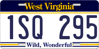 WV license plate 1SQ295
