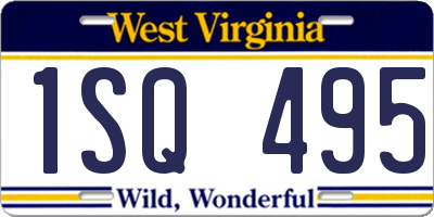 WV license plate 1SQ495