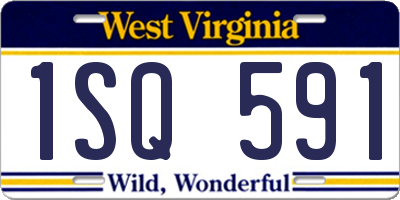 WV license plate 1SQ591