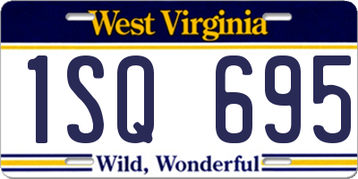 WV license plate 1SQ695