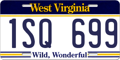 WV license plate 1SQ699