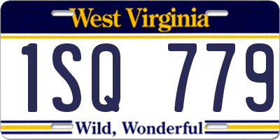 WV license plate 1SQ779