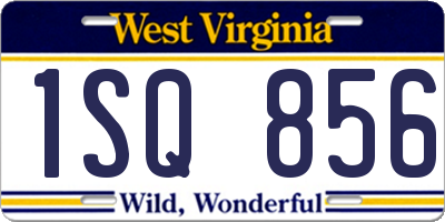 WV license plate 1SQ856