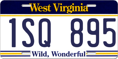 WV license plate 1SQ895