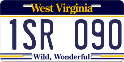 WV license plate 1SR090