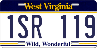 WV license plate 1SR119