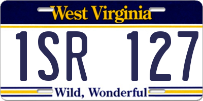 WV license plate 1SR127