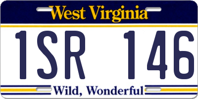 WV license plate 1SR146