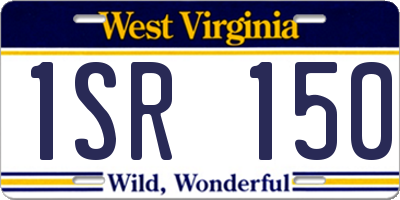 WV license plate 1SR150