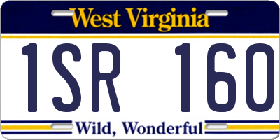 WV license plate 1SR160
