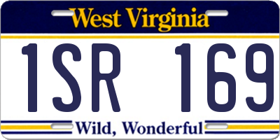 WV license plate 1SR169
