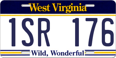 WV license plate 1SR176