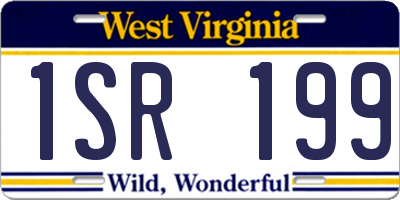 WV license plate 1SR199