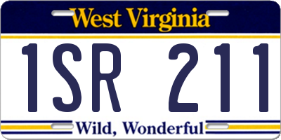 WV license plate 1SR211