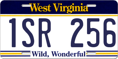 WV license plate 1SR256