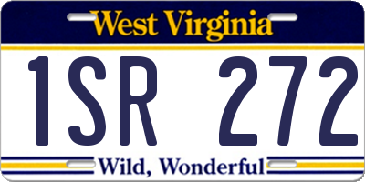 WV license plate 1SR272