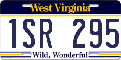 WV license plate 1SR295