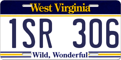 WV license plate 1SR306