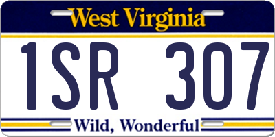 WV license plate 1SR307