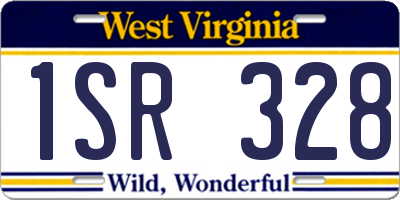 WV license plate 1SR328