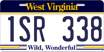 WV license plate 1SR338