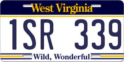 WV license plate 1SR339