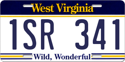 WV license plate 1SR341