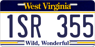 WV license plate 1SR355