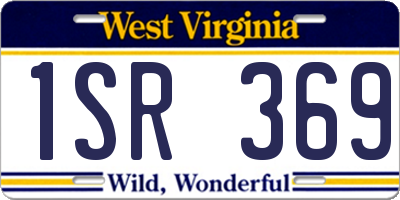 WV license plate 1SR369