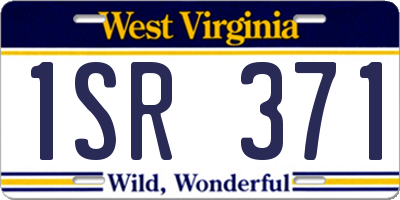 WV license plate 1SR371