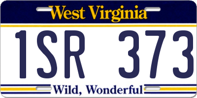 WV license plate 1SR373