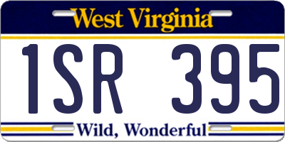WV license plate 1SR395