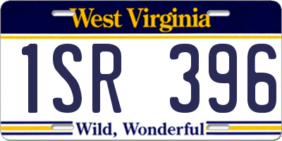 WV license plate 1SR396