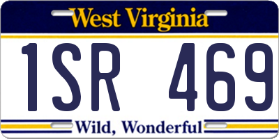 WV license plate 1SR469