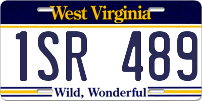 WV license plate 1SR489